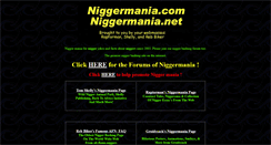 Desktop Screenshot of niggermania.com